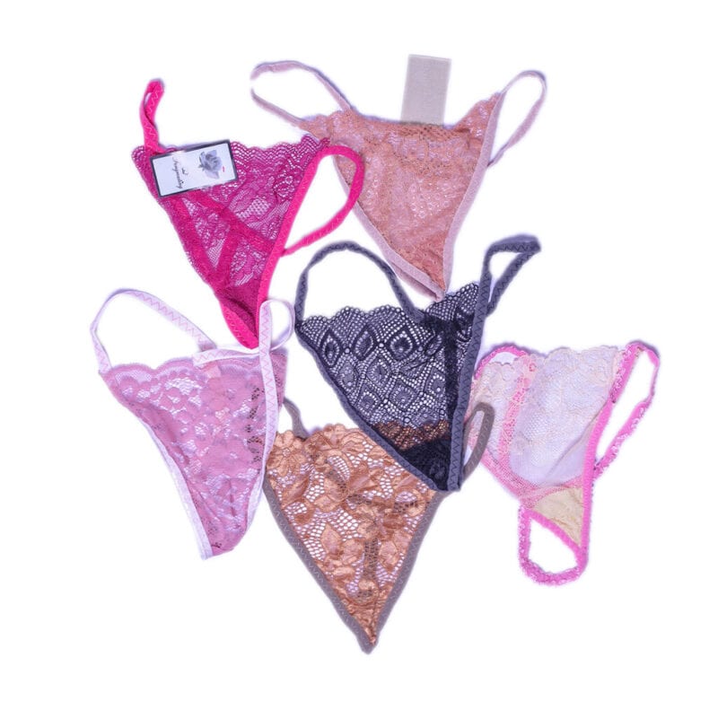 Women Clothing For Women,simple - FeelynX Women Sexy Thong Set Of 6- Color:  Multi-colored