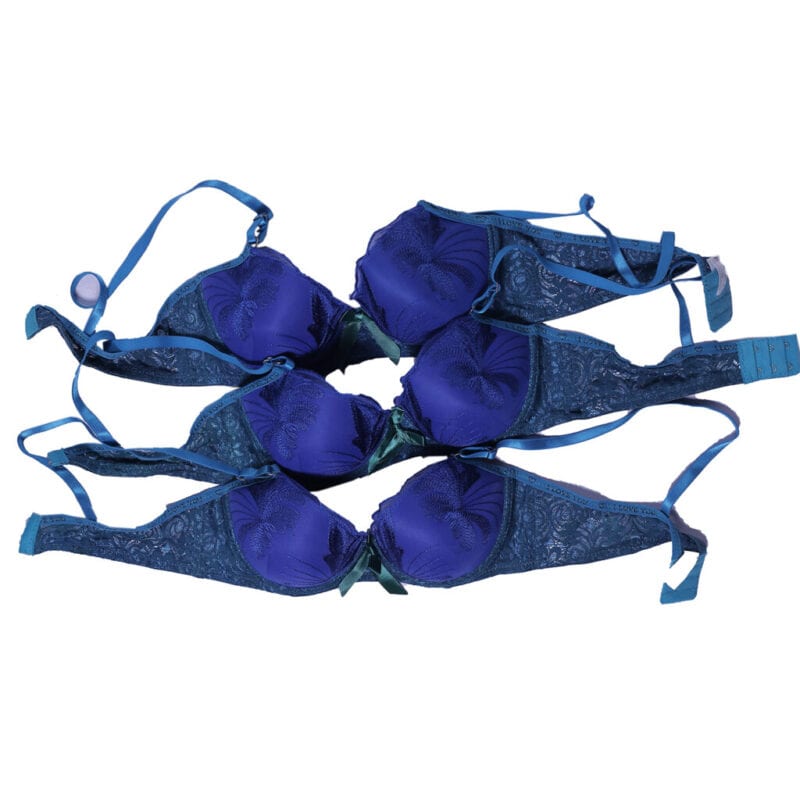 Women Clothing For Women,simple - FeelynX Designer Quality Bra Set Of 3-  Color: Blue
